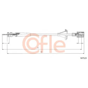 Câble flexible de commande de compteur COFLE OEM 1322909080