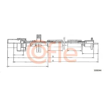 Câble flexible de commande de compteur COFLE [92.S08044]