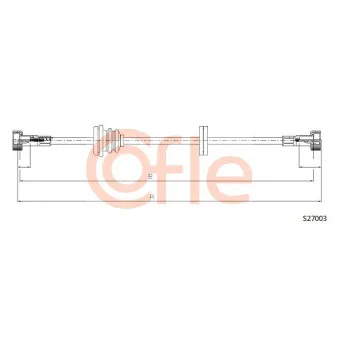 COFLE 92.S27003 - Câble flexible de commande de compteur