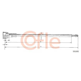 COFLE 92.S31102 - Câble flexible de commande de compteur