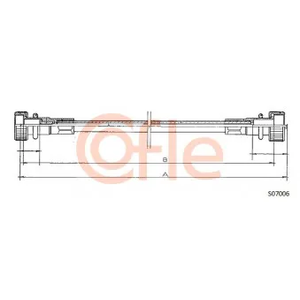 COFLE S07006 - Câble flexible de commande de compteur