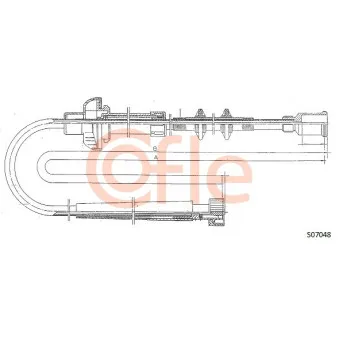 Câble flexible de commande de compteur COFLE OEM 46462437