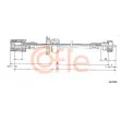 COFLE S07083 - Câble flexible de commande de compteur