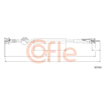 Câble flexible de commande de compteur COFLE S07101