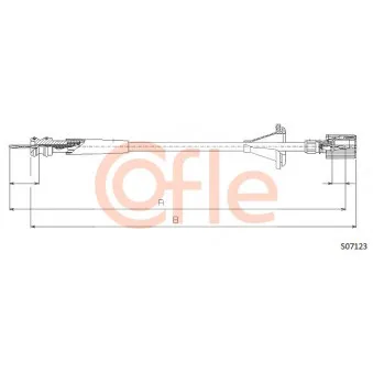 COFLE S07123 - Câble flexible de commande de compteur