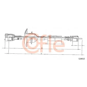 COFLE S24015 - Câble flexible de commande de compteur
