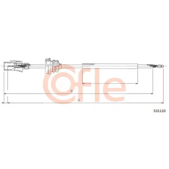 COFLE S31110 - Câble flexible de commande de compteur