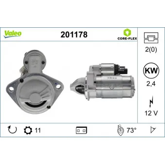 Démarreur VALEO OEM 76911023bx