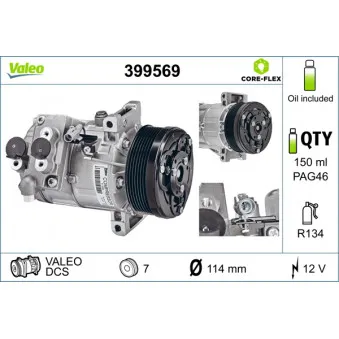 Compresseur, climatisation VALEO OEM 9520167ja0