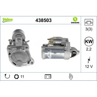 Démarreur VALEO OEM 36011646