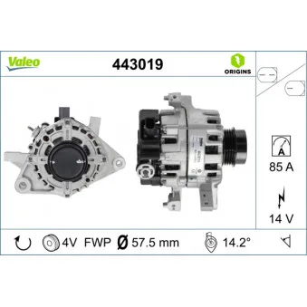 Alternateur VALEO OEM 270600Y370