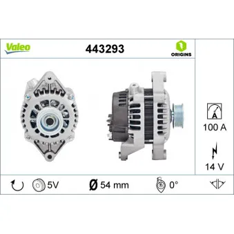 Alternateur VALEO OEM 6204098