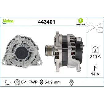 Alternateur VALEO OEM 5801580941