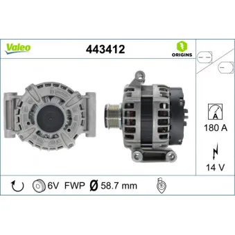 Alternateur VALEO OEM 1609842580