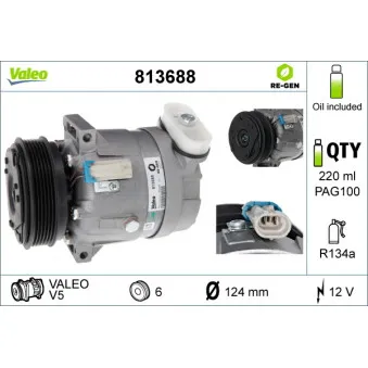 Compresseur, climatisation VALEO OEM 13197197