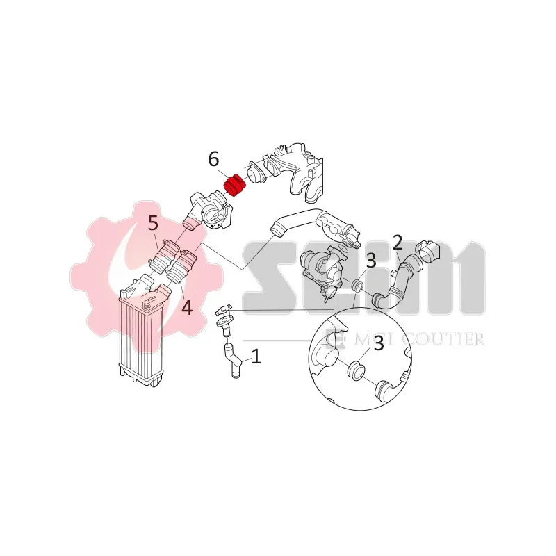 Gaine de suralimentation SEIM 981122 - Visuel 1