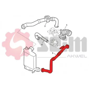 Gaine de suralimentation SEIM OEM 8200875380