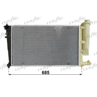Radiateur, refroidissement du moteur FRIGAIR OEM 133094