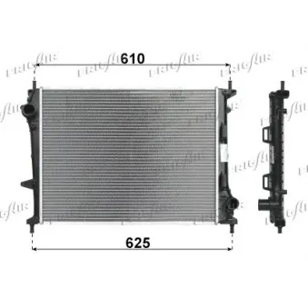 Radiateur, refroidissement du moteur FRIGAIR 0104.3141