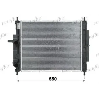 Radiateur, refroidissement du moteur FRIGAIR 0104.3153