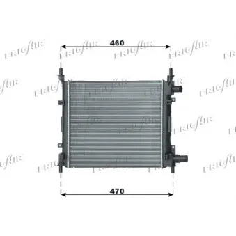 Radiateur, refroidissement du moteur FRIGAIR OEM XS5H8005EA