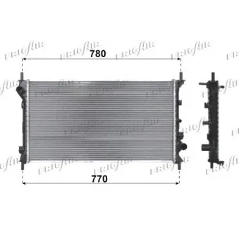 Radiateur, refroidissement du moteur FRIGAIR OEM 2T148005CC