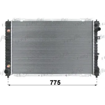 Radiateur, refroidissement du moteur FRIGAIR OEM 4135737