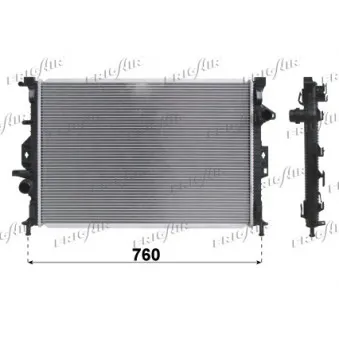 Radiateur, refroidissement du moteur FRIGAIR OEM 7G918005DB