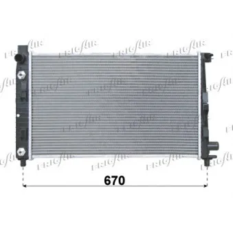 Radiateur, refroidissement du moteur FRIGAIR OEM A1685001202