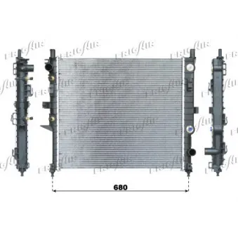 Radiateur, refroidissement du moteur FRIGAIR 0106.3084