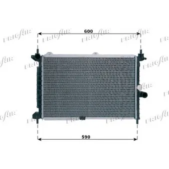 FRIGAIR 0107.3001 - Radiateur, refroidissement du moteur