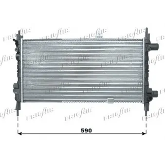 Radiateur, refroidissement du moteur FRIGAIR 0107.3014