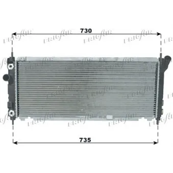Radiateur, refroidissement du moteur FRIGAIR OEM 1300153