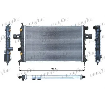 Radiateur, refroidissement du moteur FRIGAIR OEM MM114BN59232