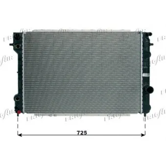 Radiateur, refroidissement du moteur FRIGAIR OEM 52463051