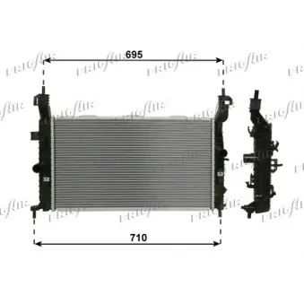 FRIGAIR 0107.3095 - Radiateur, refroidissement du moteur