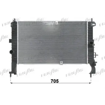 Radiateur, refroidissement du moteur FRIGAIR OEM 13148295