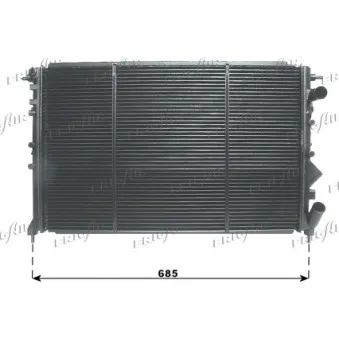 FRIGAIR 0109.2061 - Radiateur, refroidissement du moteur