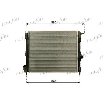 Radiateur, refroidissement du moteur FRIGAIR OEM 8200735038