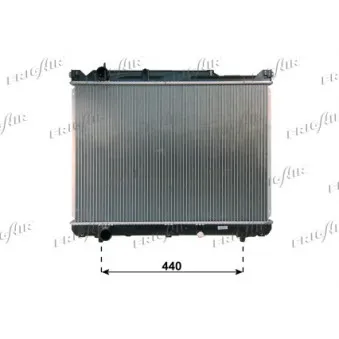Radiateur, refroidissement du moteur FRIGAIR 0114.3046 pour SUZUKI GRAND VITARA 2.0 HDI 110 - 109cv