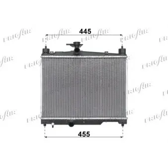 Radiateur, refroidissement du moteur FRIGAIR OEM 1640023080