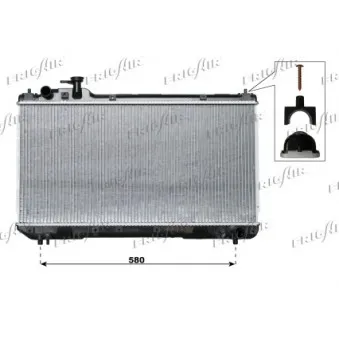 Radiateur, refroidissement du moteur FRIGAIR OEM 164007A110
