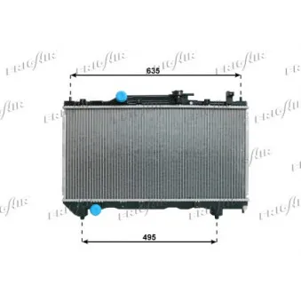 Radiateur, refroidissement du moteur FRIGAIR OEM 1640302310