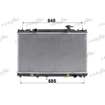 Radiateur, refroidissement du moteur FRIGAIR 0115.3118
