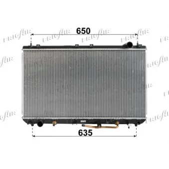 Radiateur, refroidissement du moteur FRIGAIR 0115.3144