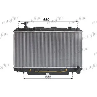 Radiateur, refroidissement du moteur FRIGAIR OEM 1640028500