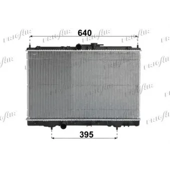 Radiateur, refroidissement du moteur FRIGAIR 0116.3029
