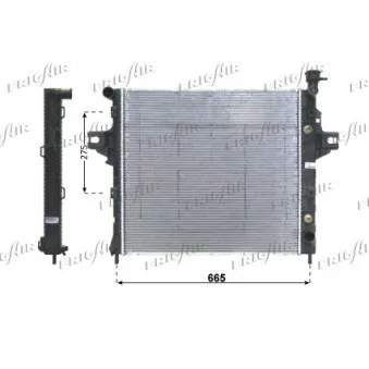 Radiateur, refroidissement du moteur FRIGAIR OEM 52079425AB
