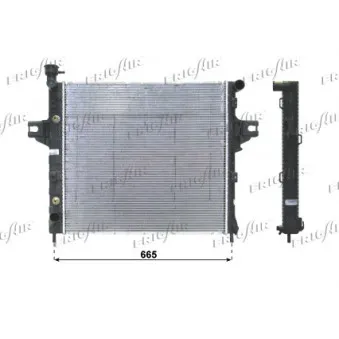 Radiateur, refroidissement du moteur FRIGAIR OEM 52079425