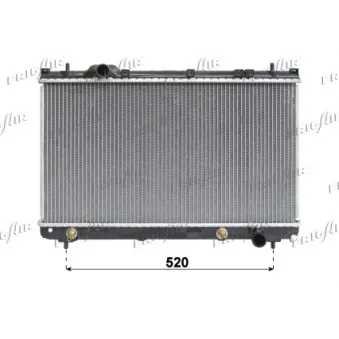 Radiateur, refroidissement du moteur FRIGAIR 0118.3021